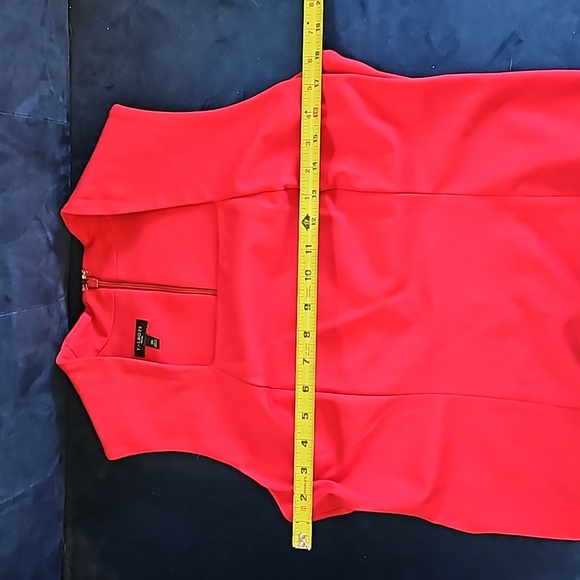 Talbots 12P red ponte sheath dress. - Picture 5 of 5